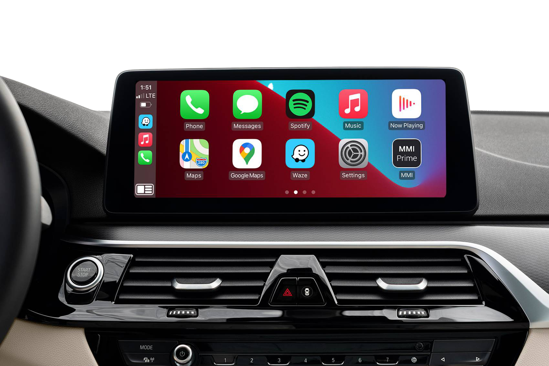 Beispiel: CarPlay im Fullscreen